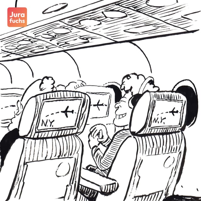 Minderjähriger Schwarzfahrer an Board eines Linienflugs nach New York.