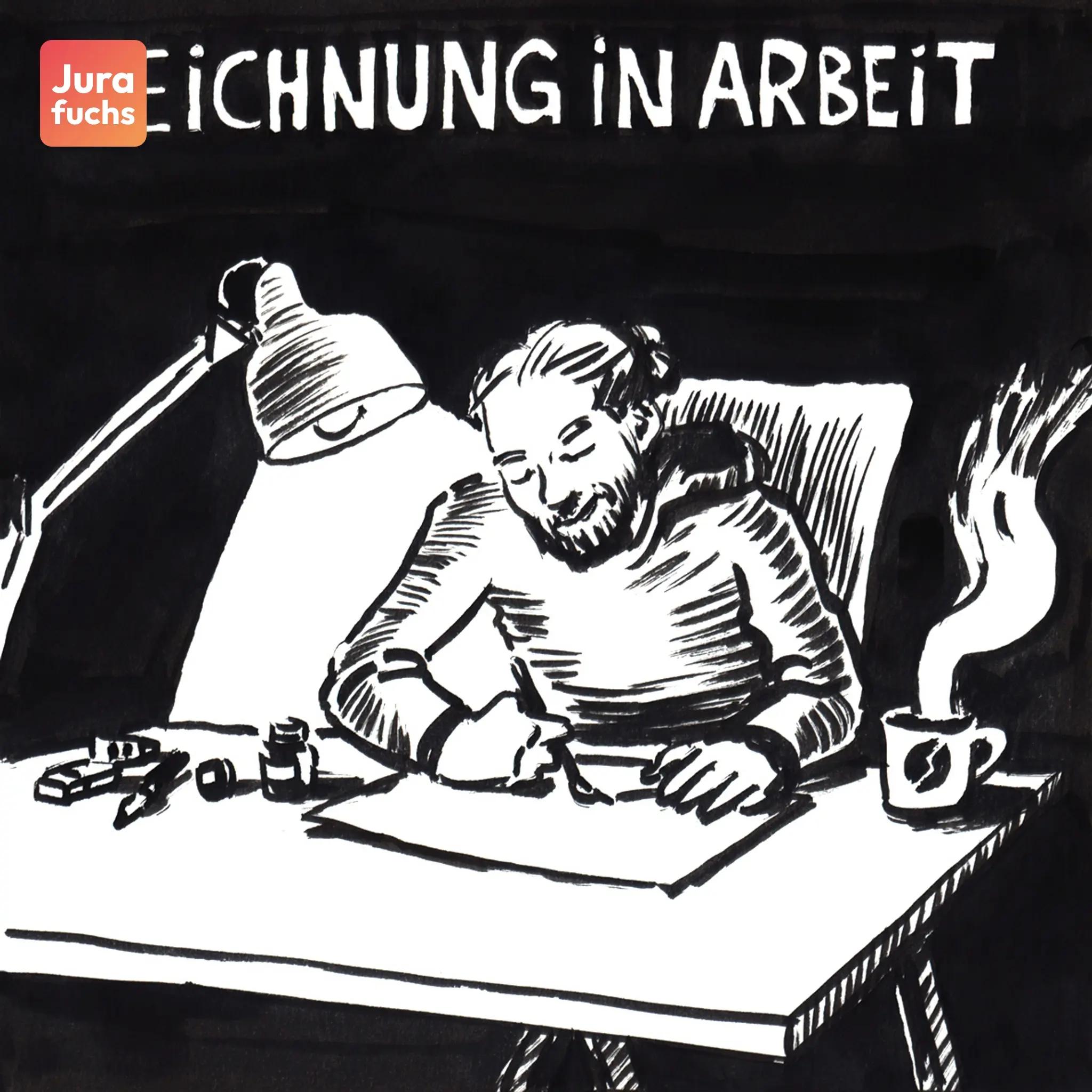 Jurafuchs-Illustration zum Fall zur Drohung mit Veröffentlichung von Unregelmäßigkeiten: