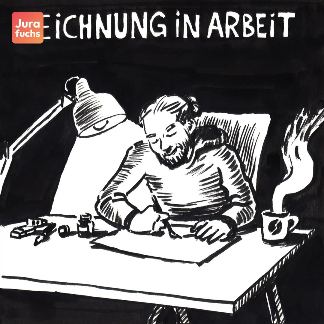 Jurafuchs-Illustration zum Fall zur Ersatzfähigkeit von Nutzungsausfall (OLG Frankfurt a.M., Urt.v. 27.07.2022 - 11 U 7/21): Eine Frau steht vor einem kaputten Auto und denkt: Ich fahr doch keinen Ford.